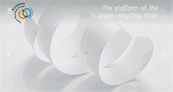 Desktop Screenshot of paperforrecycling.eu